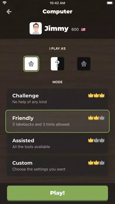 Ảnh chụp màn hình của Chess - Play & Learn+